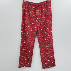 Vineyard Vines Kids Boys Flannel Pajama Pants Size L (16) Red Whale Holiday